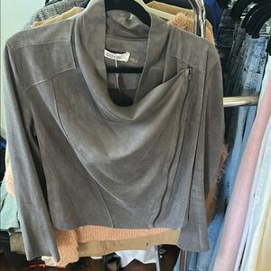 DO+BE Charcoal Leather Jacket